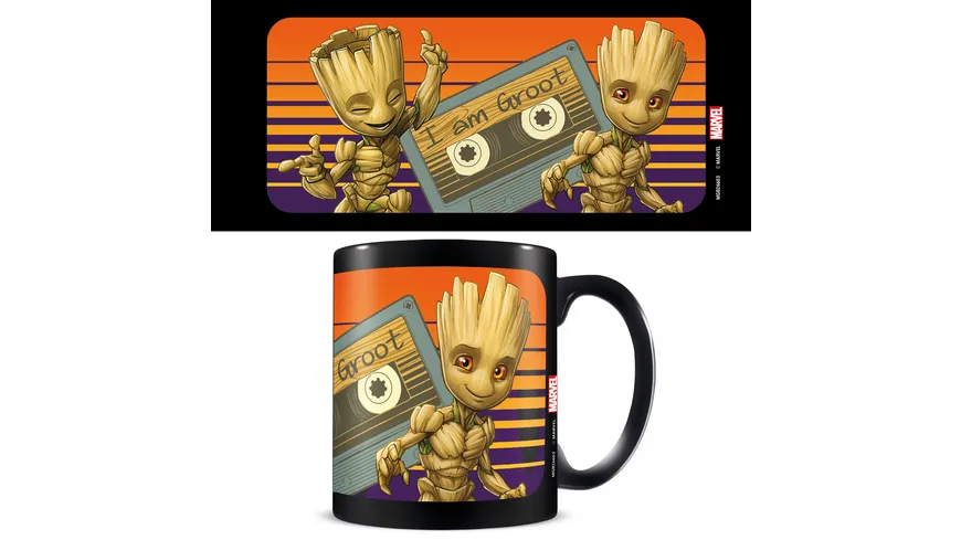 Tasse koloriert - Guardians of the Galaxy (Groot Sunset)