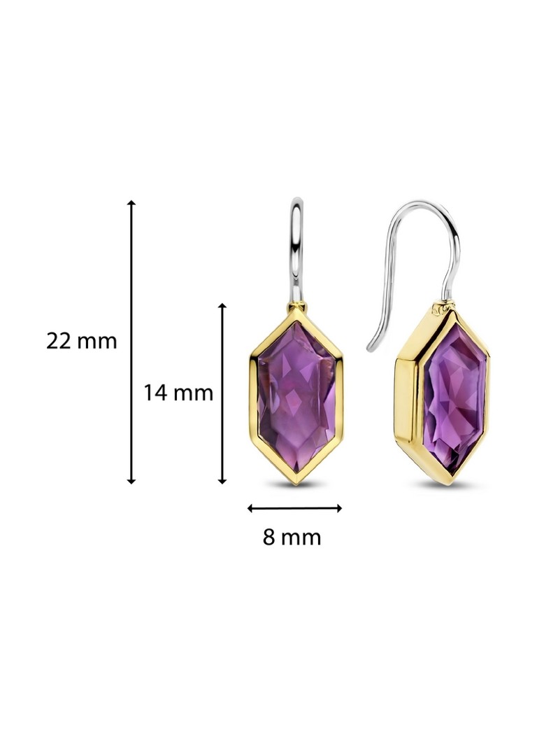 TI SENTO - Milano Earrings gold plated 7945PU_H