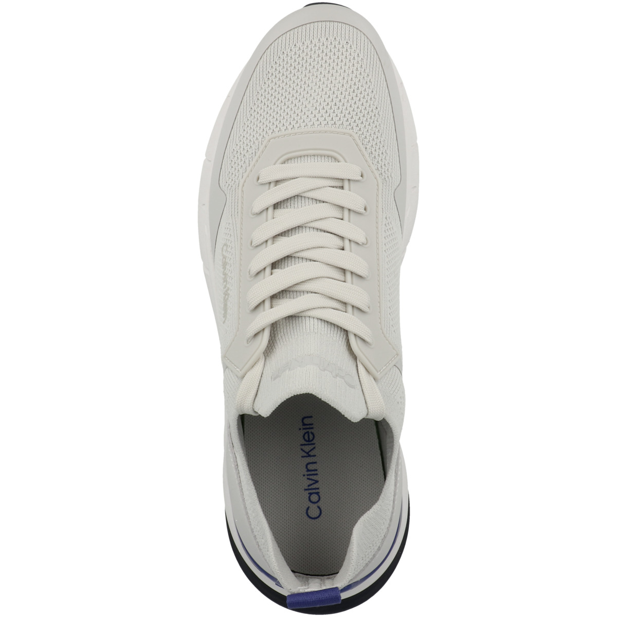 Calvin Klein Low Top Lace Up Mix Sneaker Low hellgrau