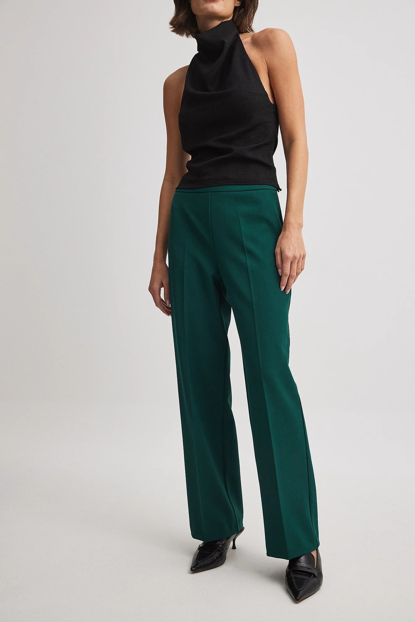 Gerade Jeans mit hoher Taille