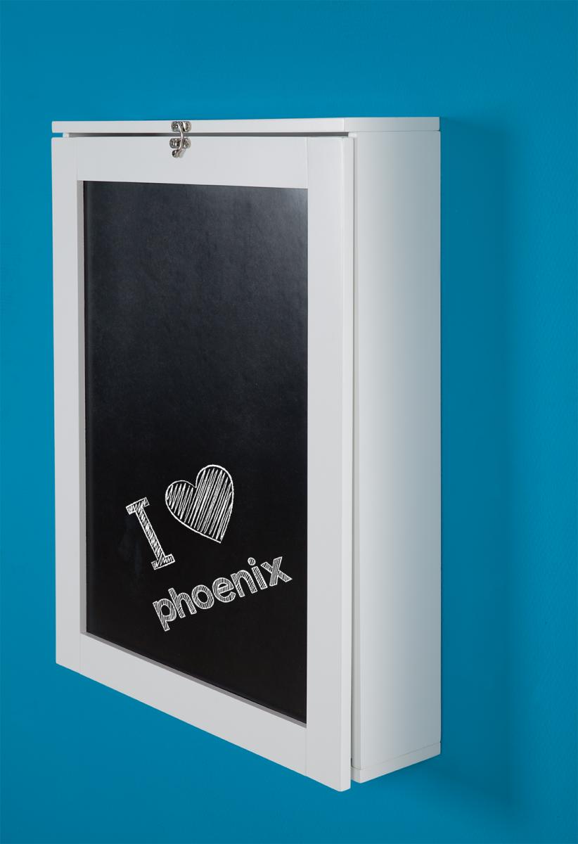 Phoenix Klapptisch Country mit Schrank, Weiss