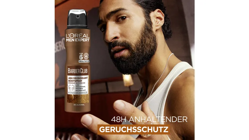 L'oréal Men Barber Club Deo Aerosol Spray 150 ml