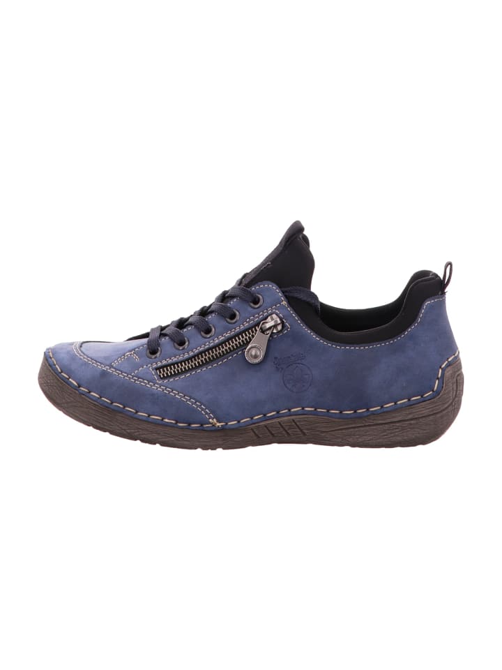 rieker Komfort Schnürschuhe in Blau günstig kaufen