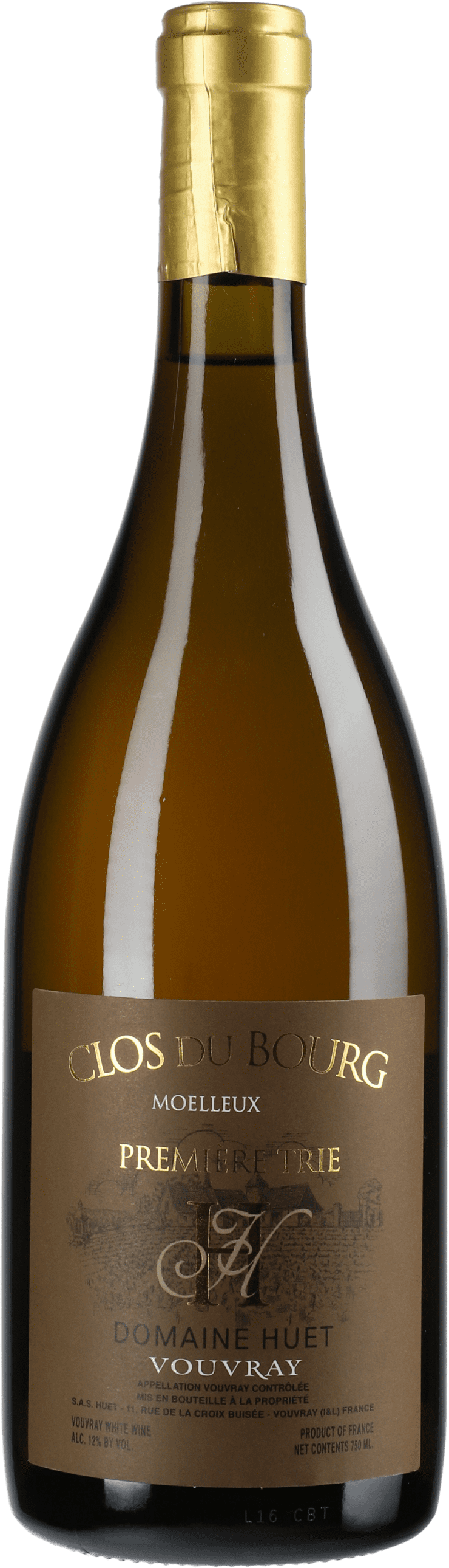 Huet: Vouvray Clos du Bourg Moelleux Première Trie 2020