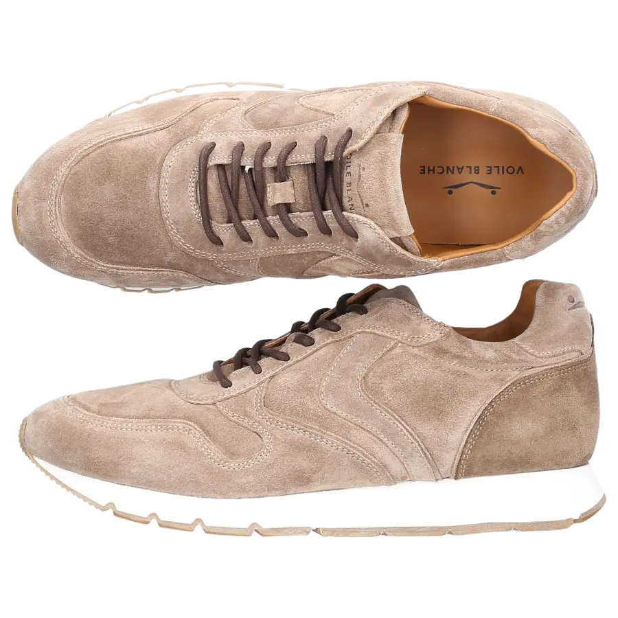 VOILE BLANCHE - Sneaker low LIAM Veloursleder - beige