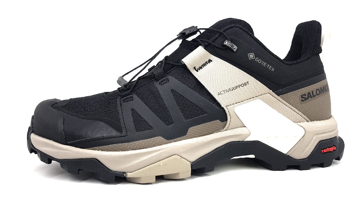 Salomon X Ultra 4 GTX L412881 Schwarz Black/VintageKaki/Vanilla