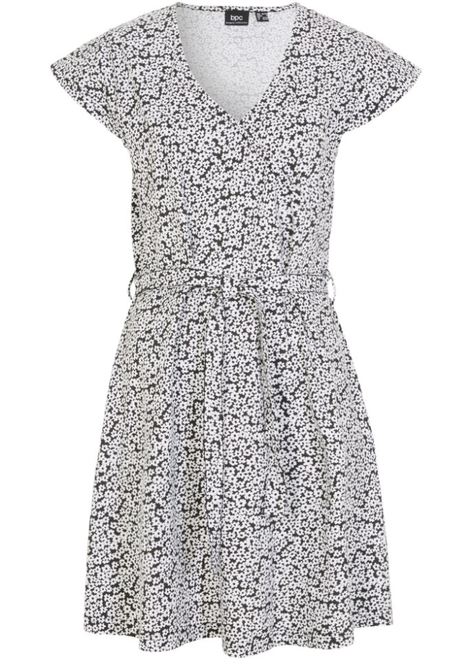 Kleid mit Wickeloptik aus nachhaltiger Baumwolle