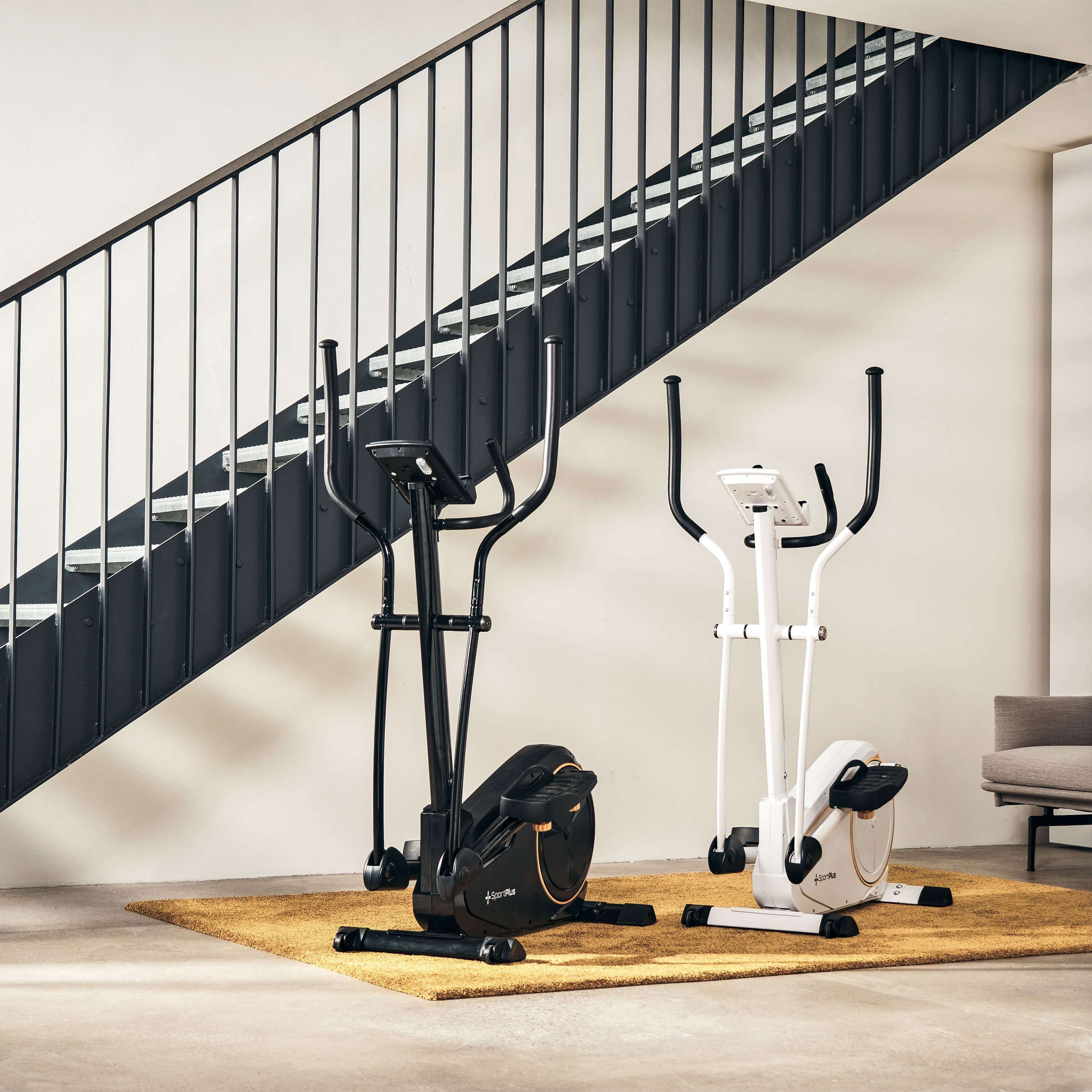 SportPlus Crosstrainer SP-ET-9600-W-iE, Crosstrainer, Ellipsentrainer, 17 kg Schwungmasse, 24 Widerstandsstufen, SP-ET-9600-W-iE