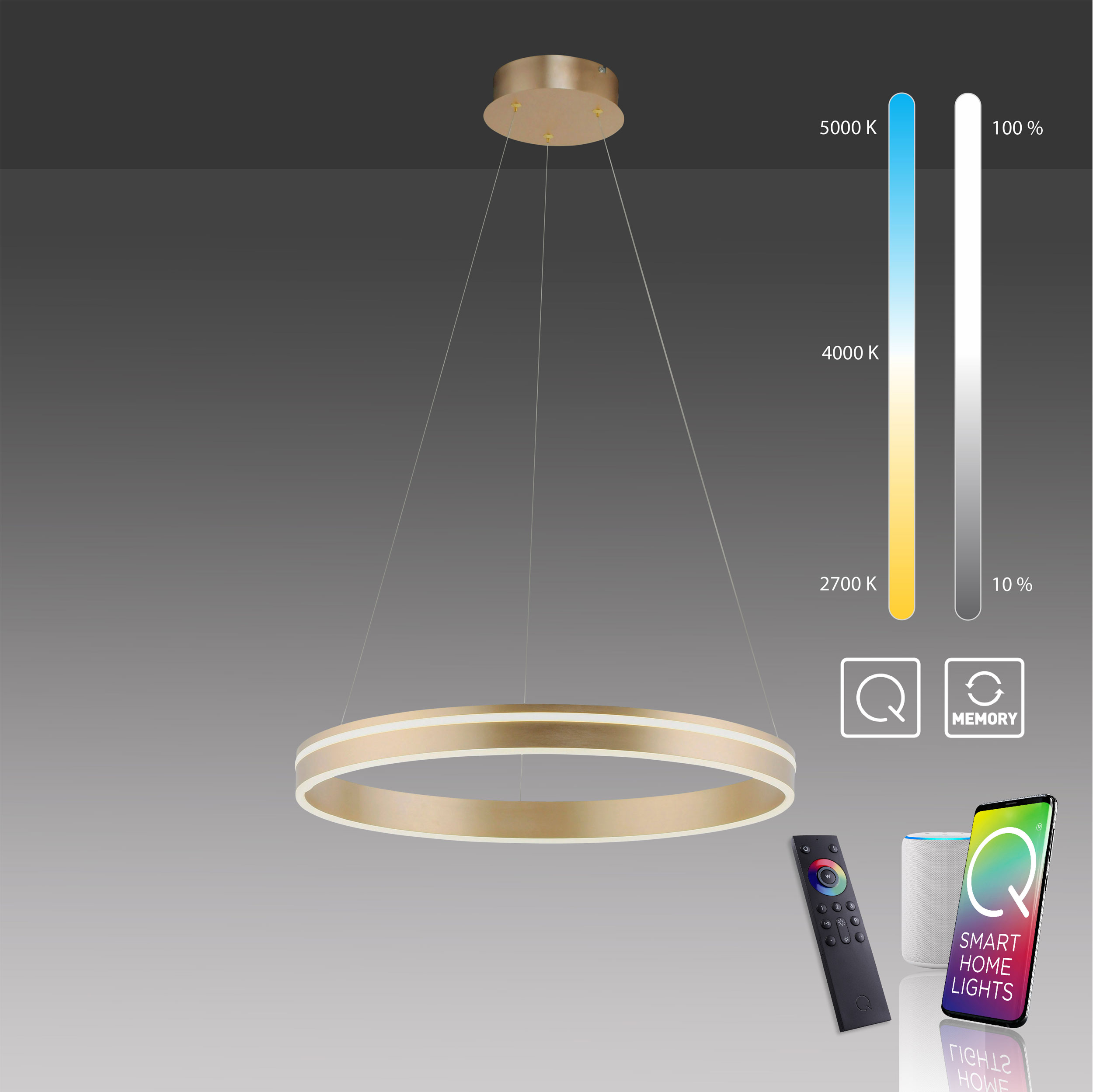 QLED-Pendelleuchte 1flg