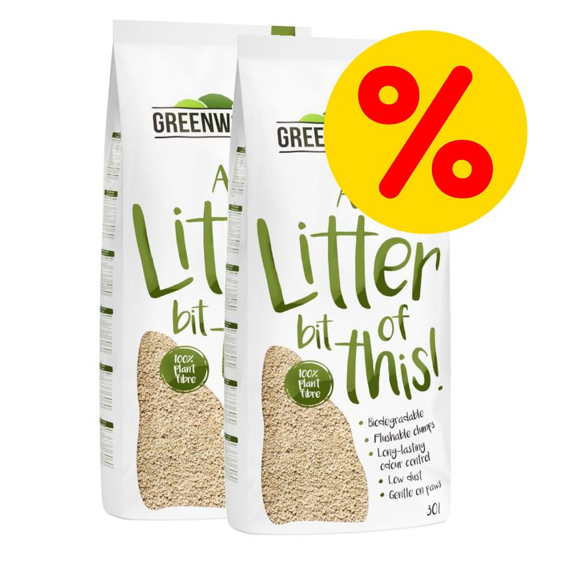 Sparpaket Greenwoods Katzenstreu zu TOP-Preisen