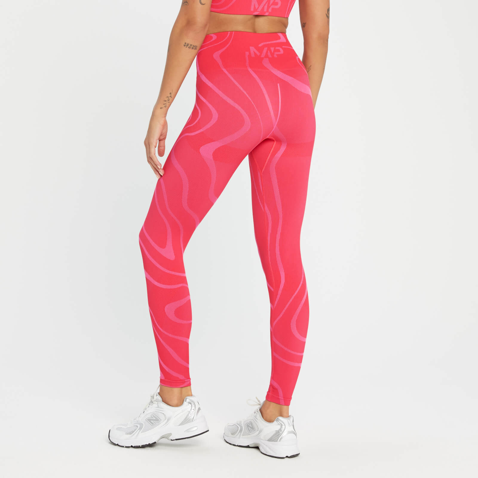 Legging sans coutures MP Tempo Wave pour femmes – Rouge