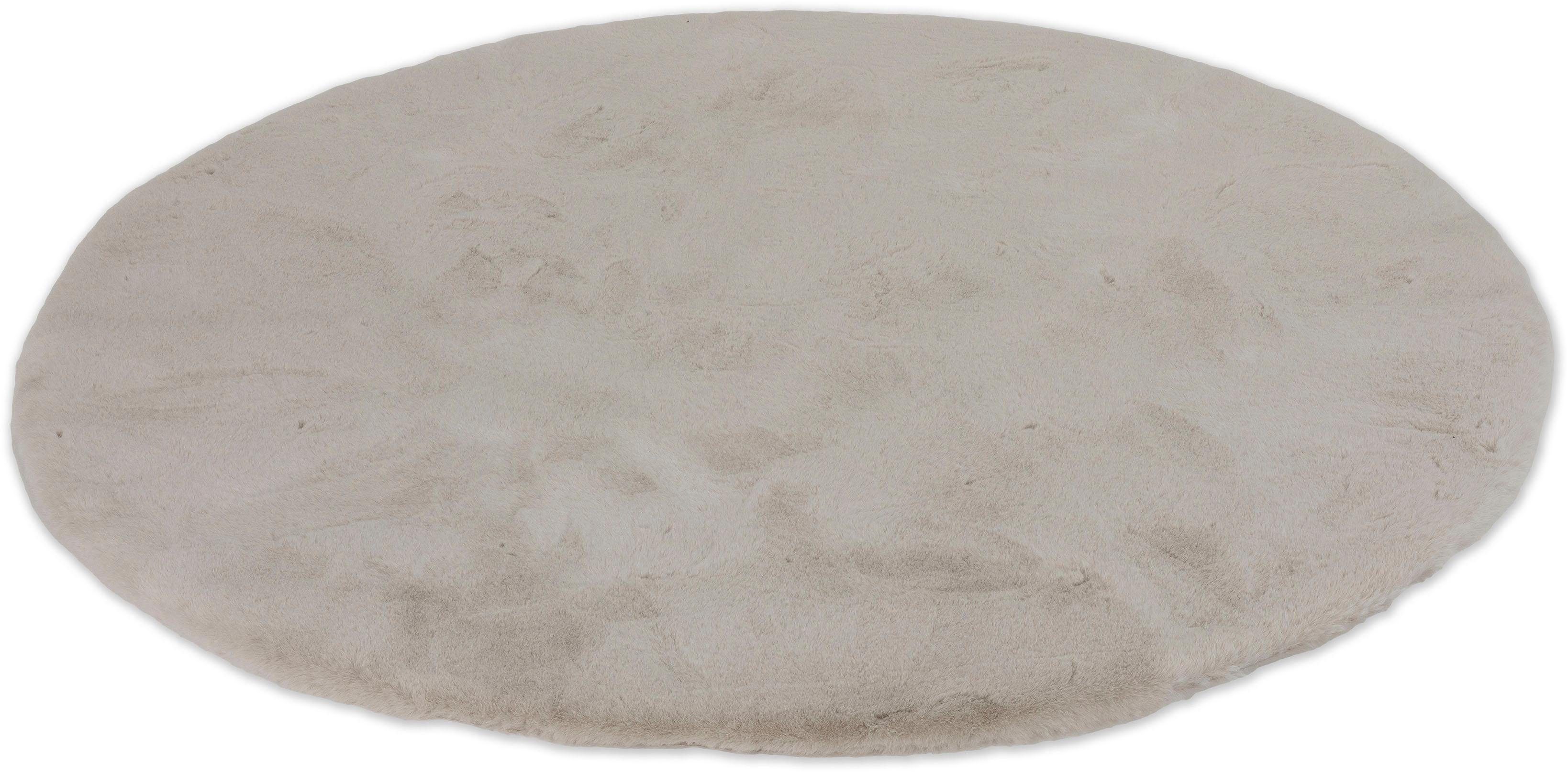 Fellteppich Tender, SCHÖNER WOHNEN-Kollektion, rund, Höhe: 26 mm, besonders weich durch Microfaser, Kunstfell, waschbar, Wohnzimmer
