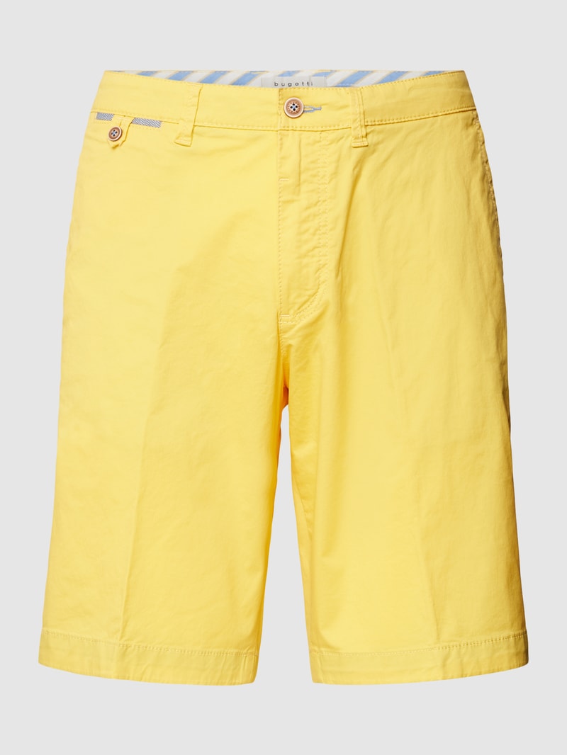 Bermudas mit 5-Pocket-Design in gelb