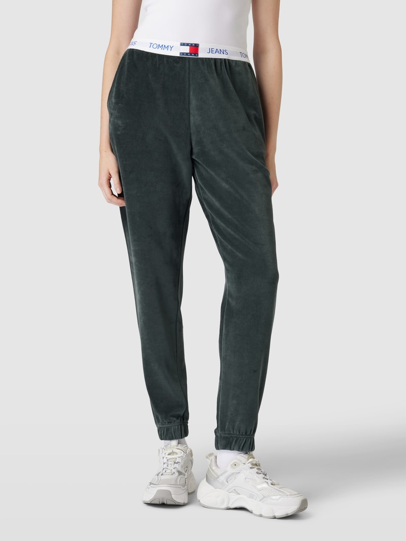 Jogpants mit elastischem Bund Modell 'HERITAGE' in anthrazit