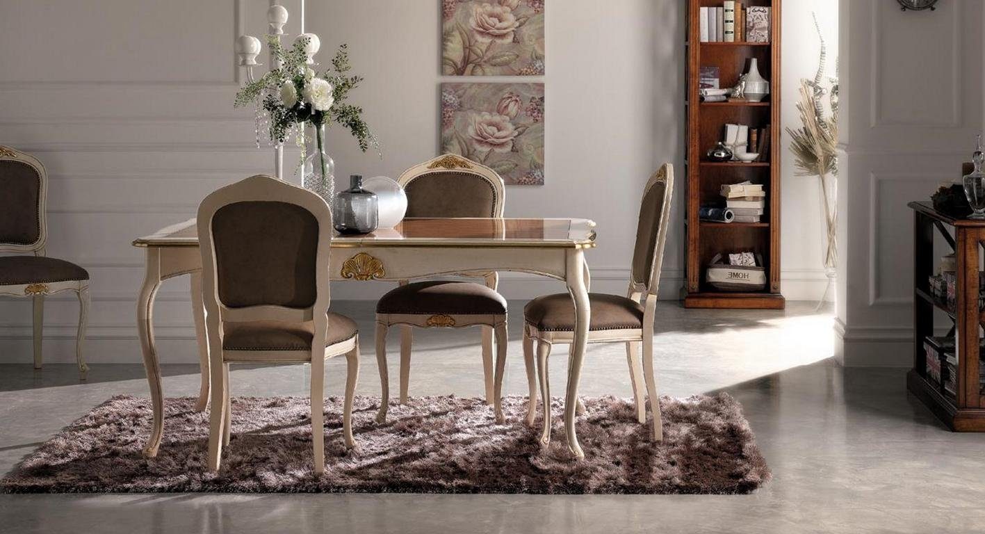 JVmoebel Esszimmer-Set, Garnitur Tisch Essgruppe 5tlg. Tische Essgarnitur Esstisch 4x Stuhl