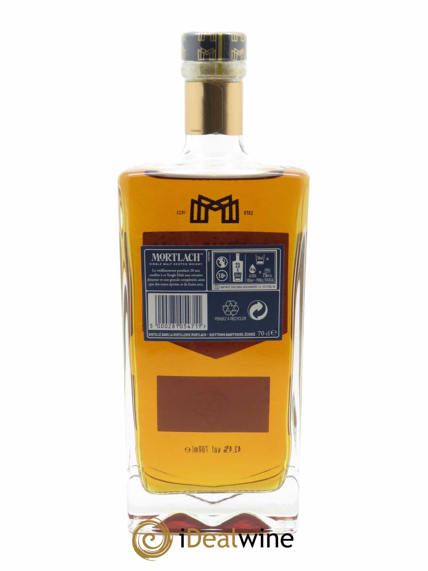 Whisky Mortlach 20 ans Cowies's Blue Seal (70cl)  - Lot de 1 Bouteille