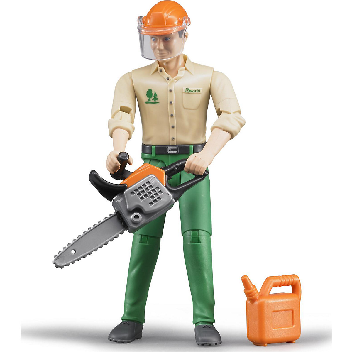 Bruder 60030 Profi-Serie bworld Forstarbeiter mit Zubehör 1:16