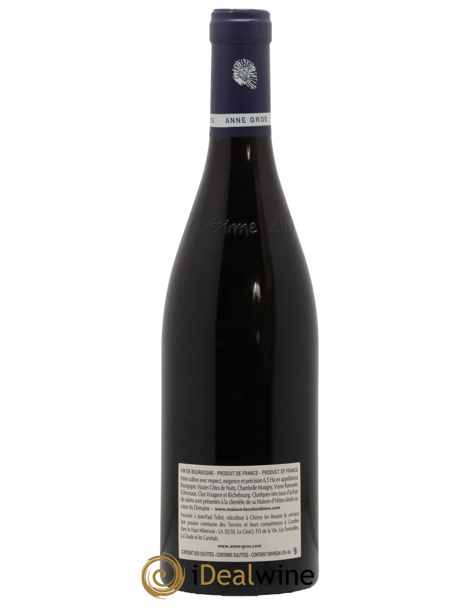 Richebourg Grand Cru Anne Gros  2015 - Lot de 1 Bouteille