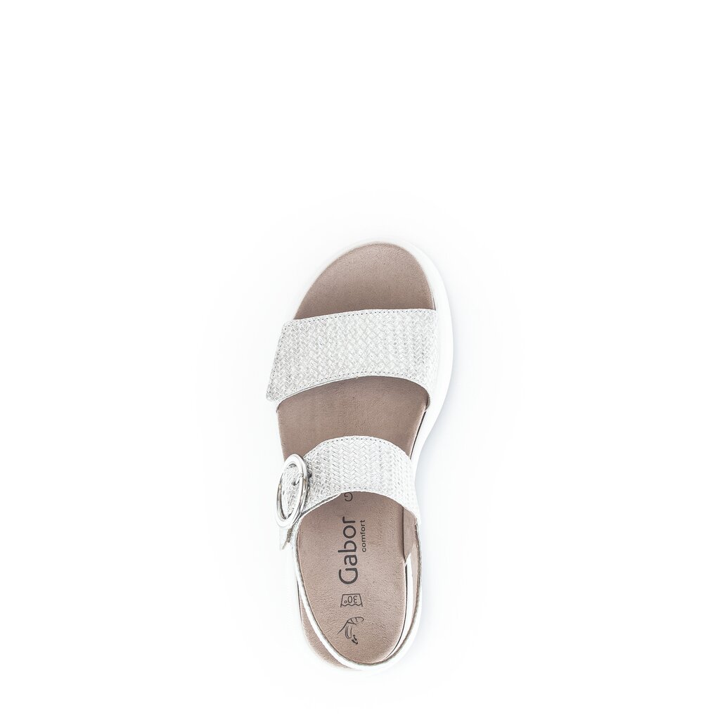 Gabor comfort Plateau Sandale silber