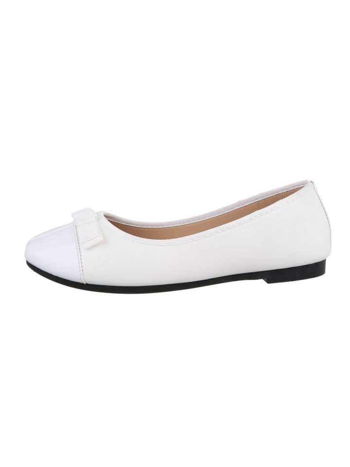 Ital-Design Ballerina in Weiß günstig kaufen