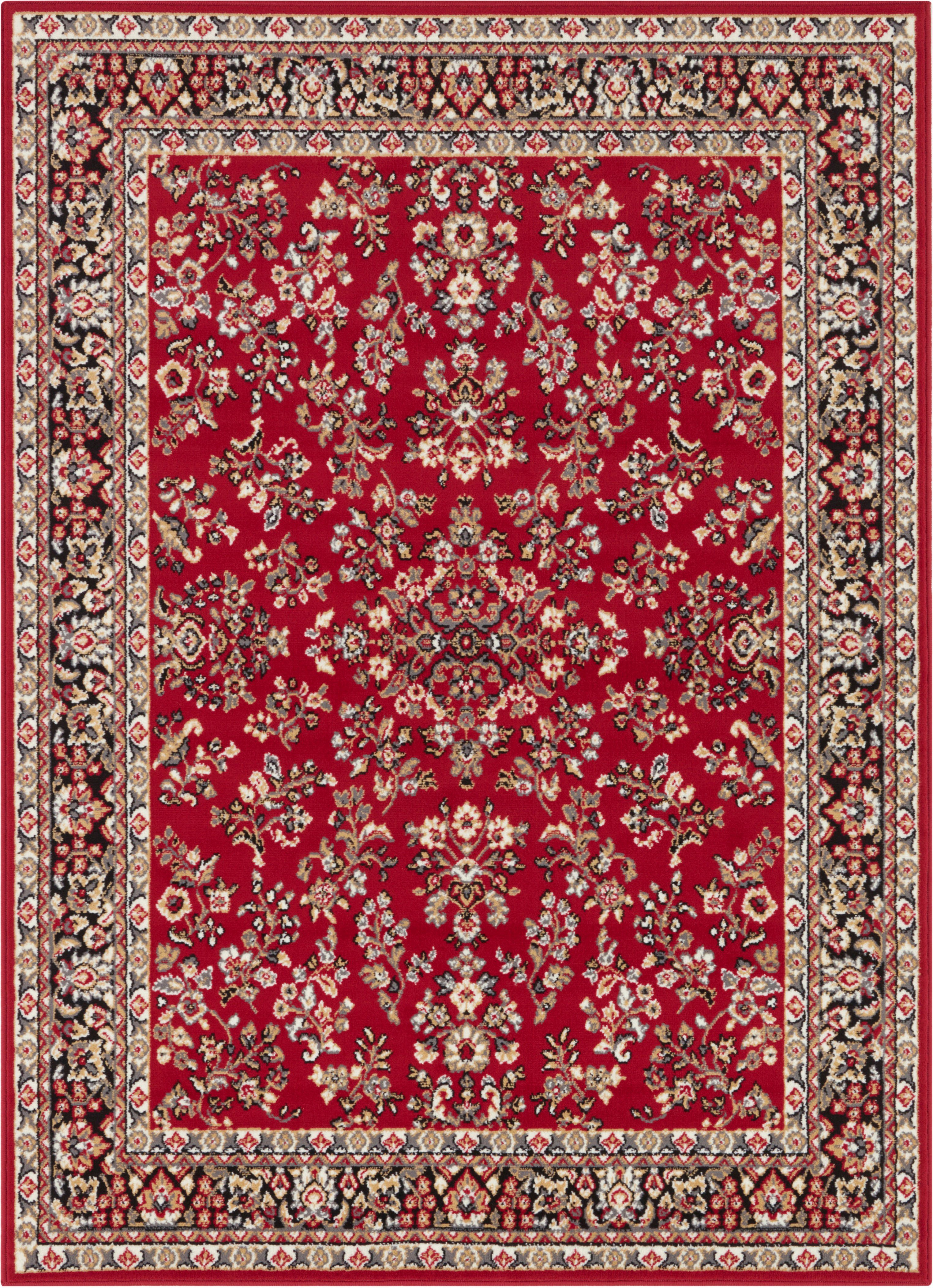 Teppich Halton, Home affaire, rechteckig, Höhe: 8 mm, Kurzflor, Orient-Optik, mit Bordüre, robust, pflegeleicht, gekettelt