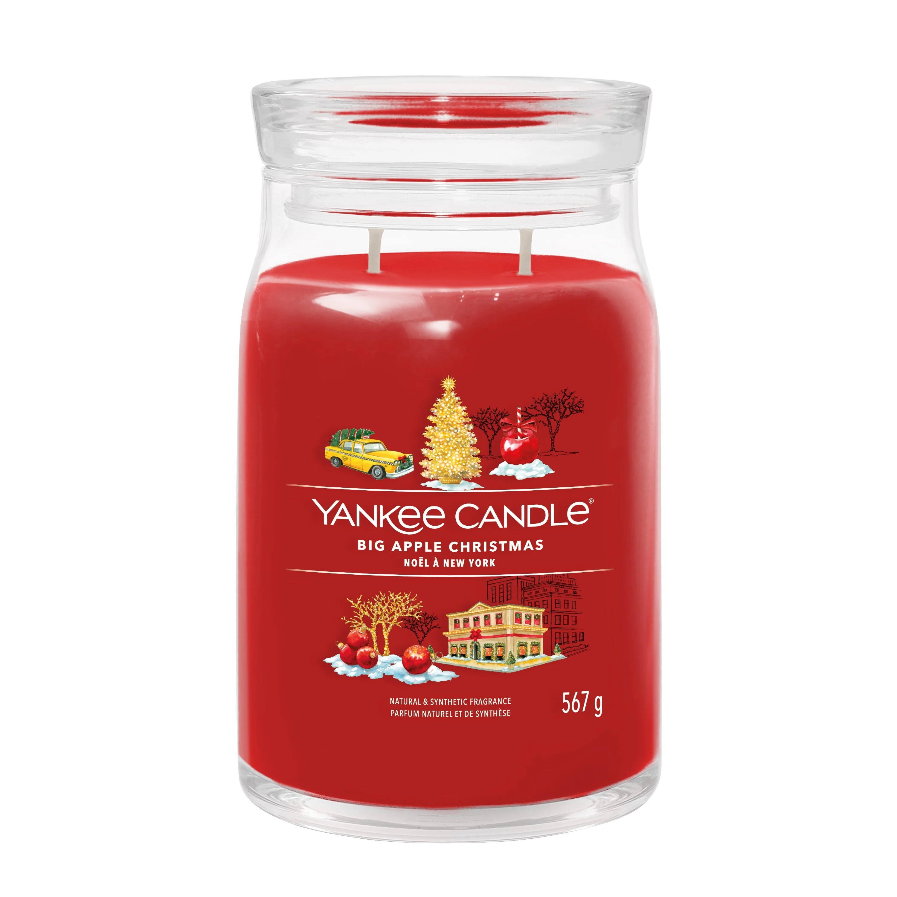 Vela aromática Signature Jar Candles Big Apple Christmas