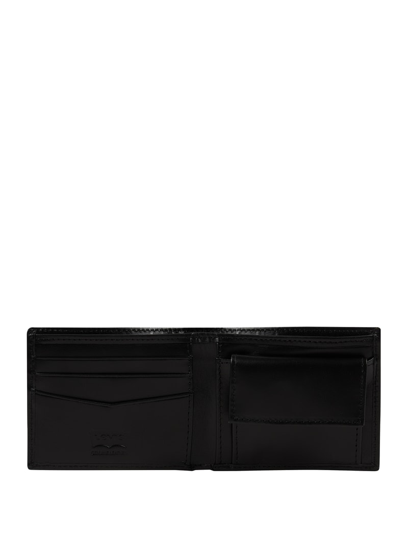 Portemonnaie aus Leder in schwarz