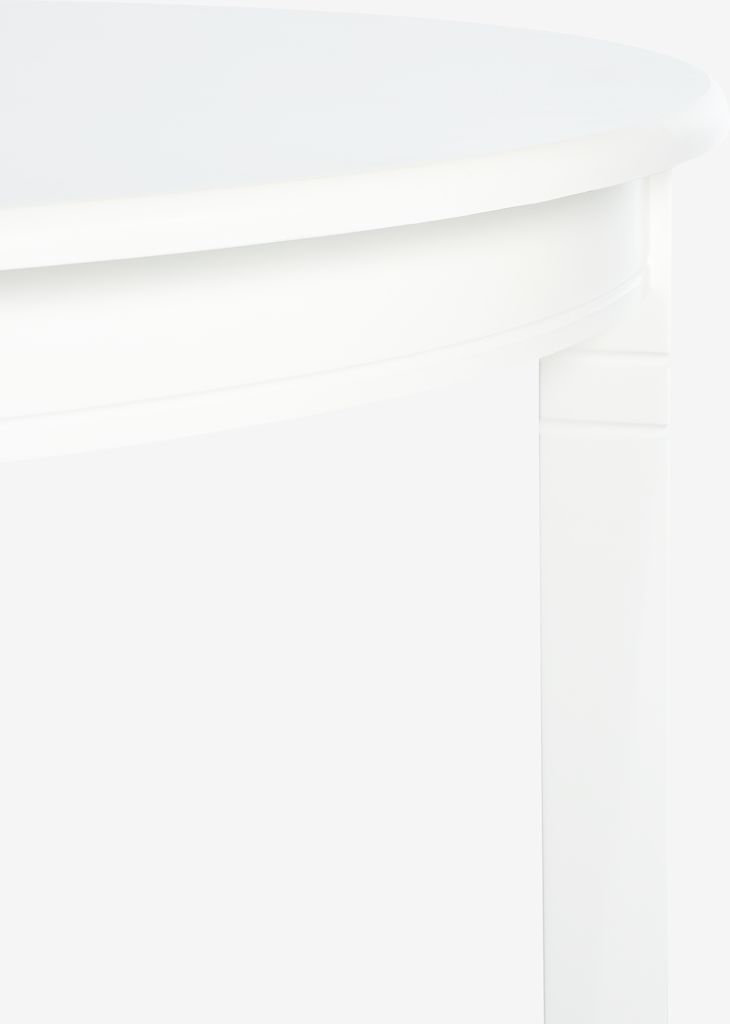 KIRKEBY Stół do jadalni KIRKEBY Ø110 biały