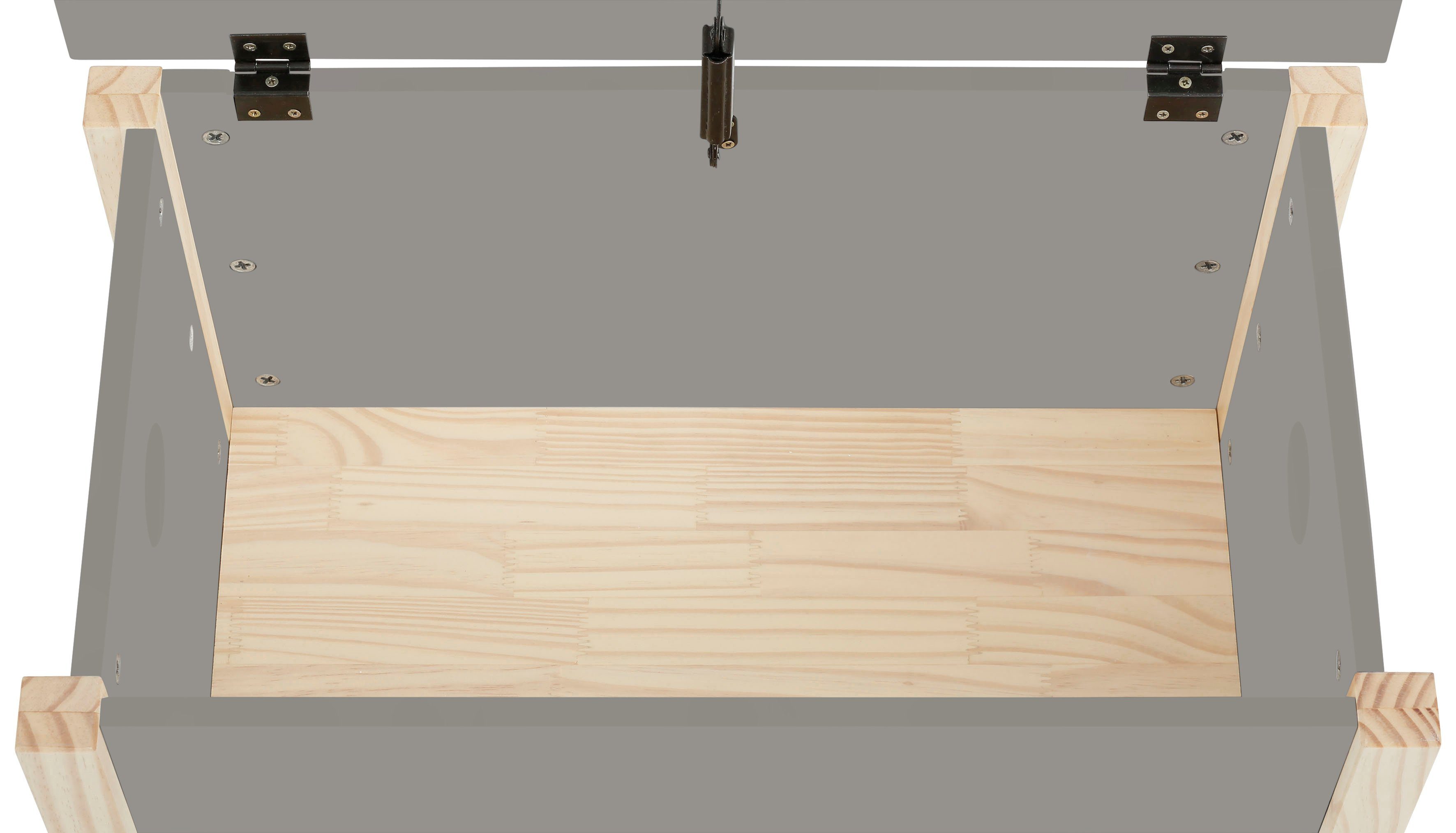 Lüttenhütt Truhe Meentje, Nachtkommode mit Einlegeboden hinter der Tür, Breite 40 cm