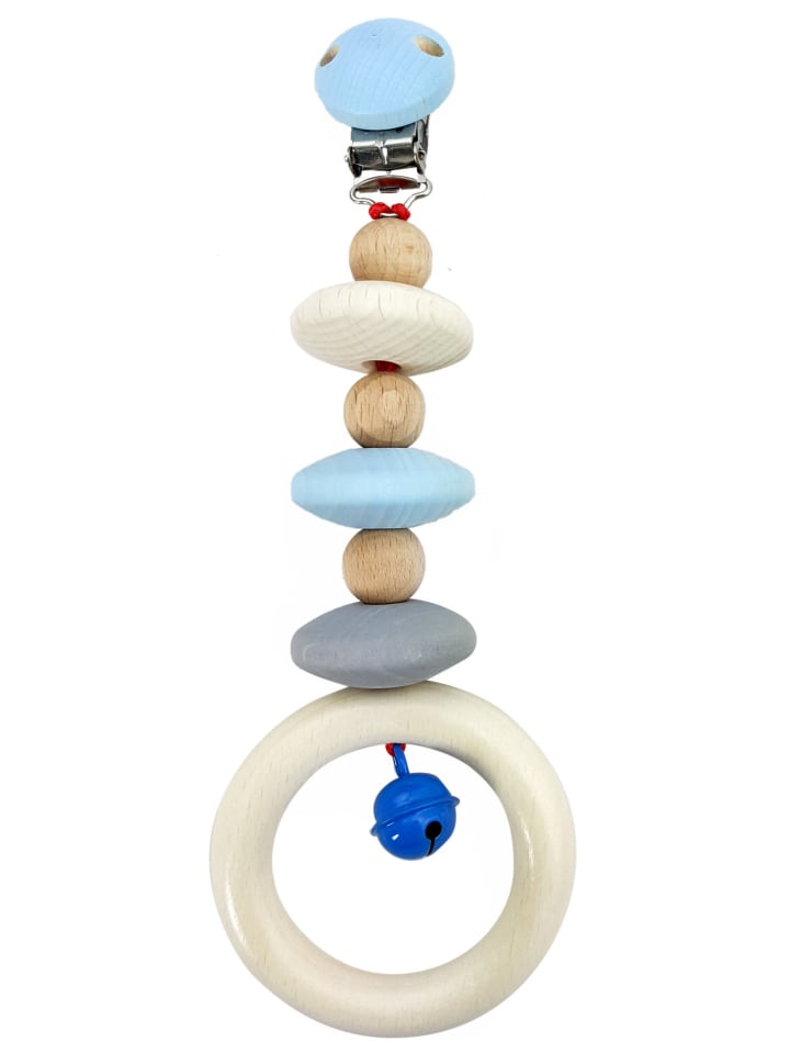 Hess Holzspielzeug  Wagenhänger in Natur/Blau günstig kaufen onesize