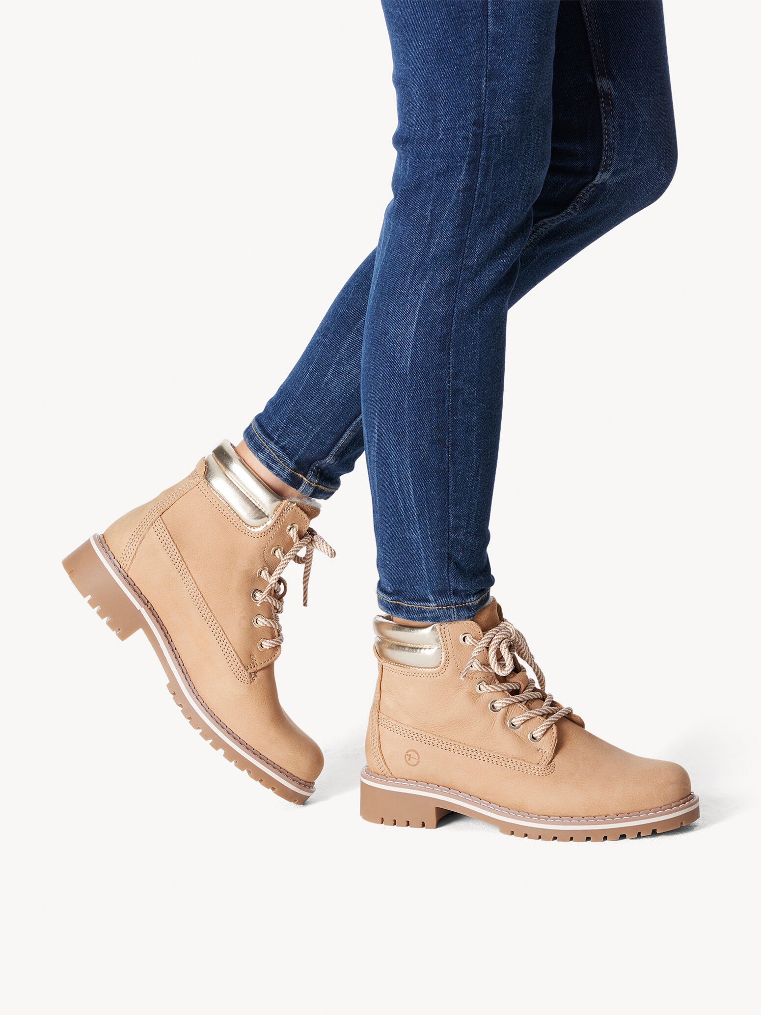 Bottine en cuir - marron doublure chaude