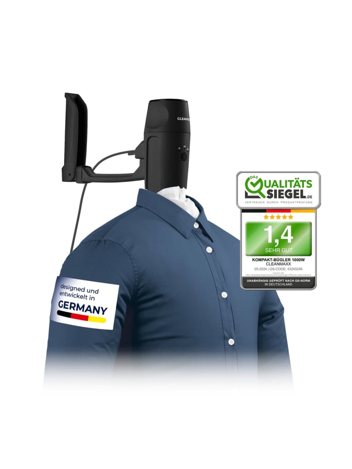 CLEANmaxx CLEANmaxx Hemdenbügler PRO KOMPAKT - easy an die Tür hängen & automatisch bü günstig kaufen onesize