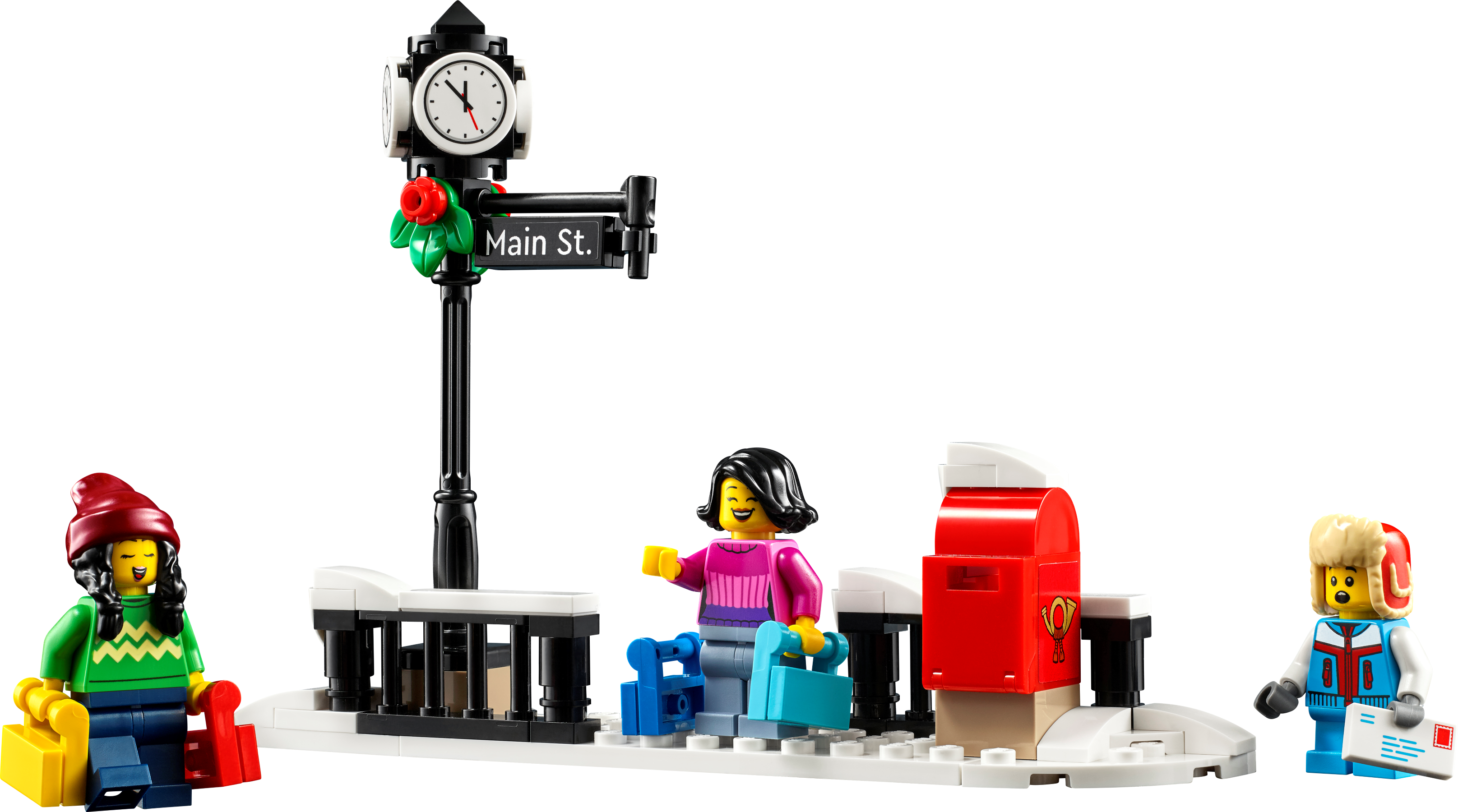 Weihnachtlich geschmückte Hauptstraße 10308