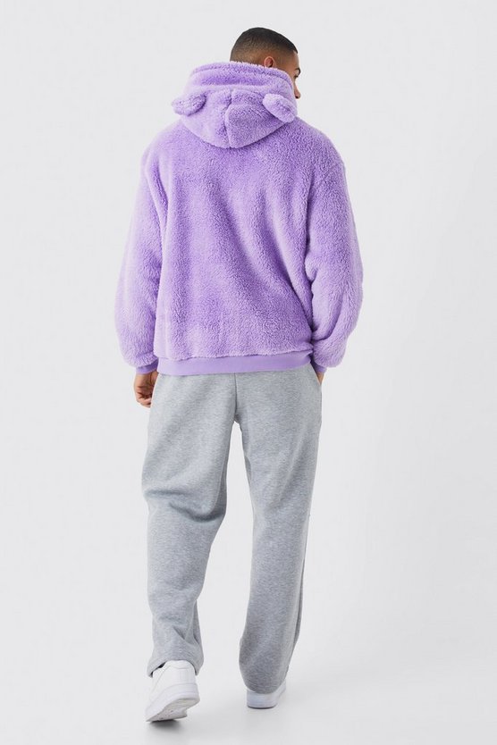 Oversize Borg-Hoodie
