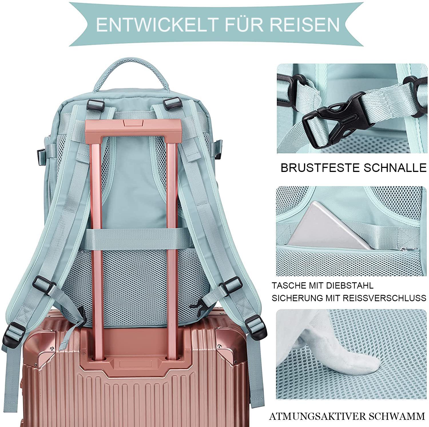 FeelGlad Reiserucksack Outdoor-Sportarten, Handgepäck