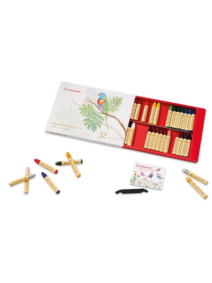 Stockmar Stockmar Wachsmalstifte 32 Farben in Bunt günstig kaufen onesize
