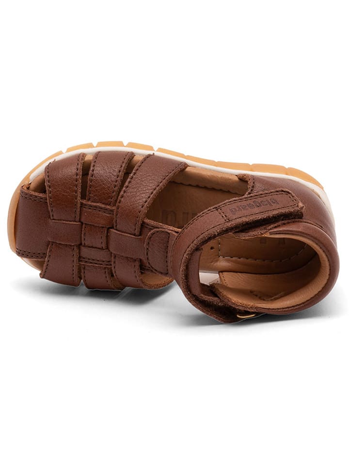 bisgaard Leder-Halbsandalen in Braun günstig kaufen