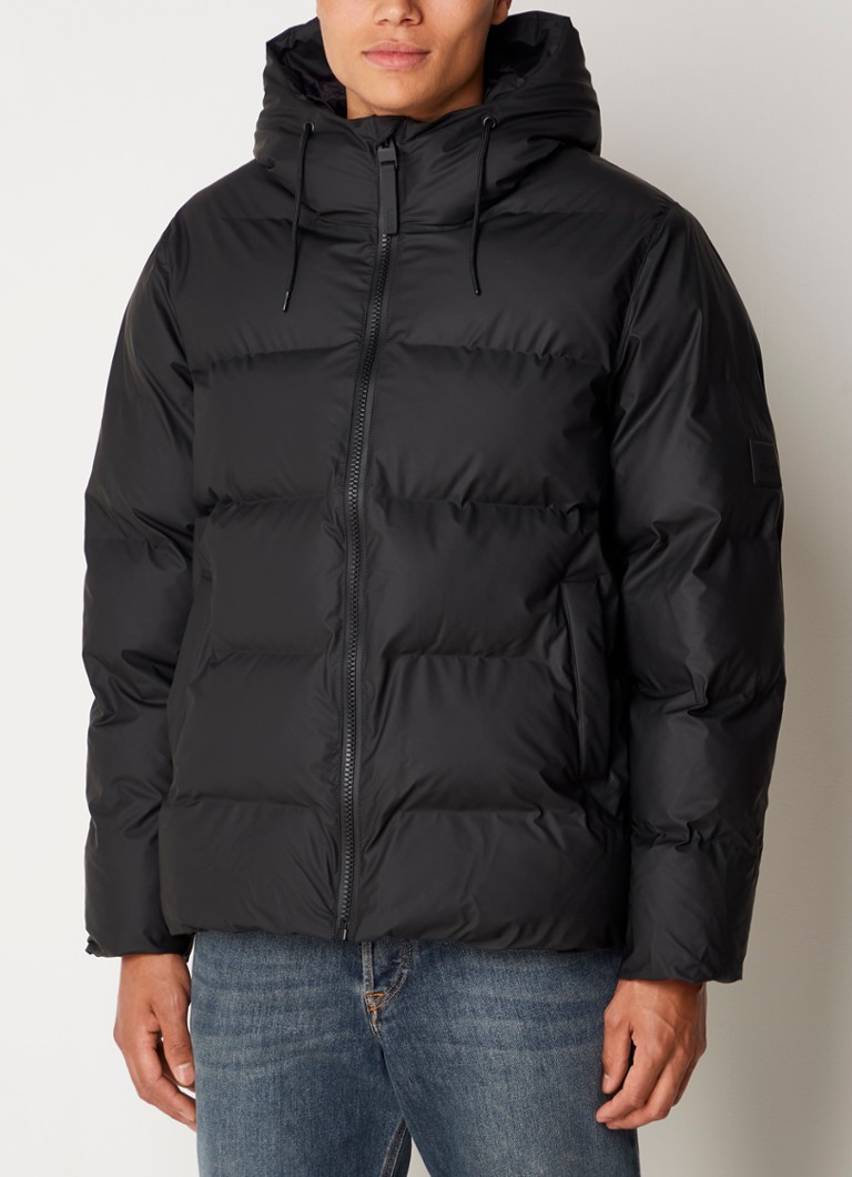 Rains Alta puffer jacket with hood and side pockets