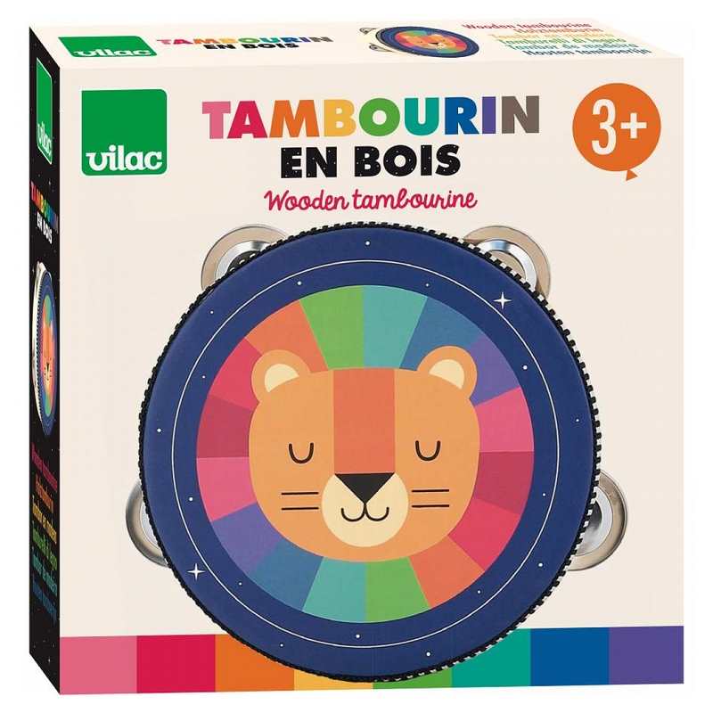 Tambourin arc-en-ciel Andy Westface, Vilac
