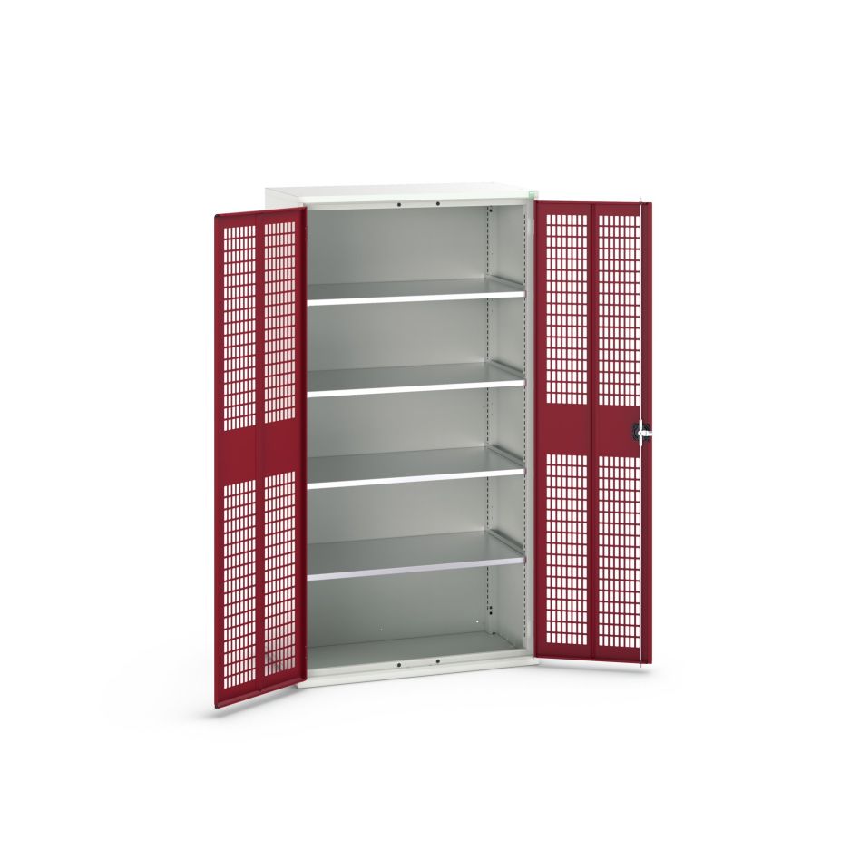 Μπουκάλι 16926770.24 Ντουλάπι Verso με πτερύγια 1050x550x1000mm 4 ράφια RAL 3004