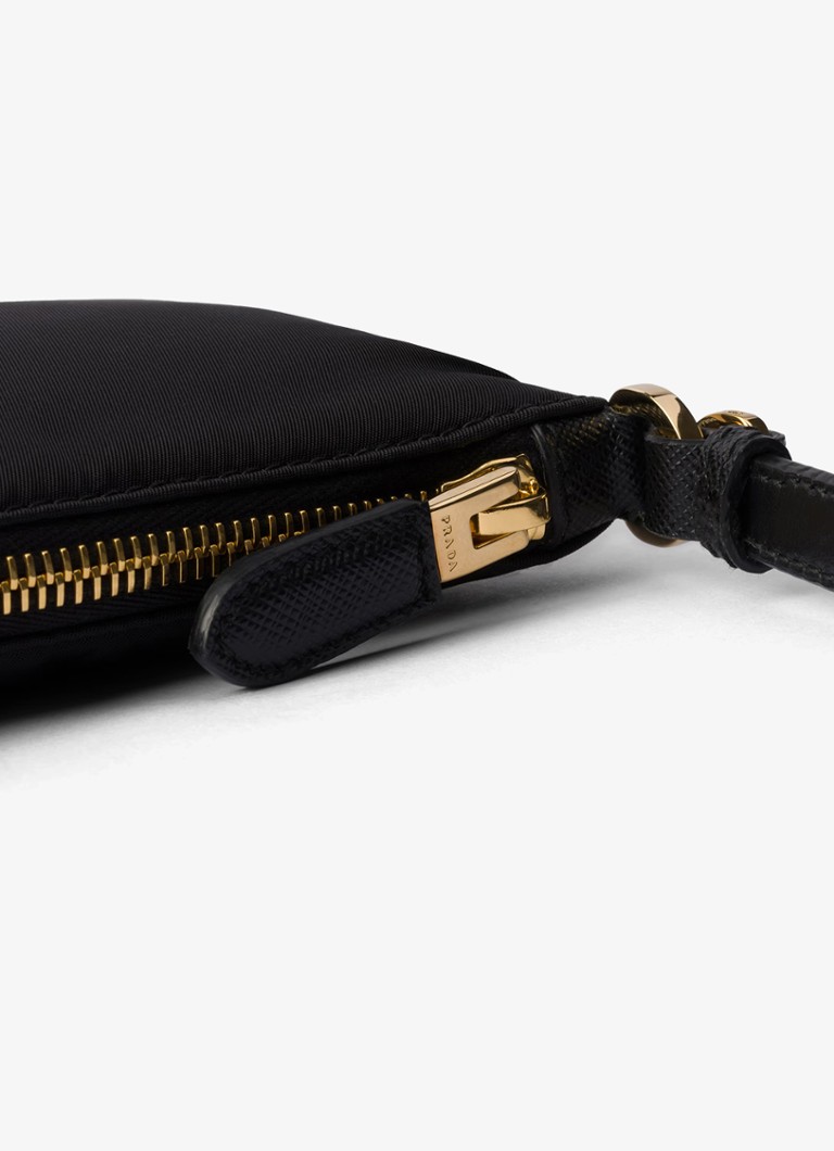 Prada Re-Nylon shoulder bag with leather details