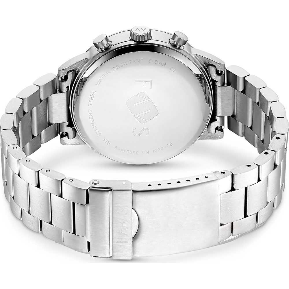 FAVS Montre pour hommes Acier inoxydable Montre