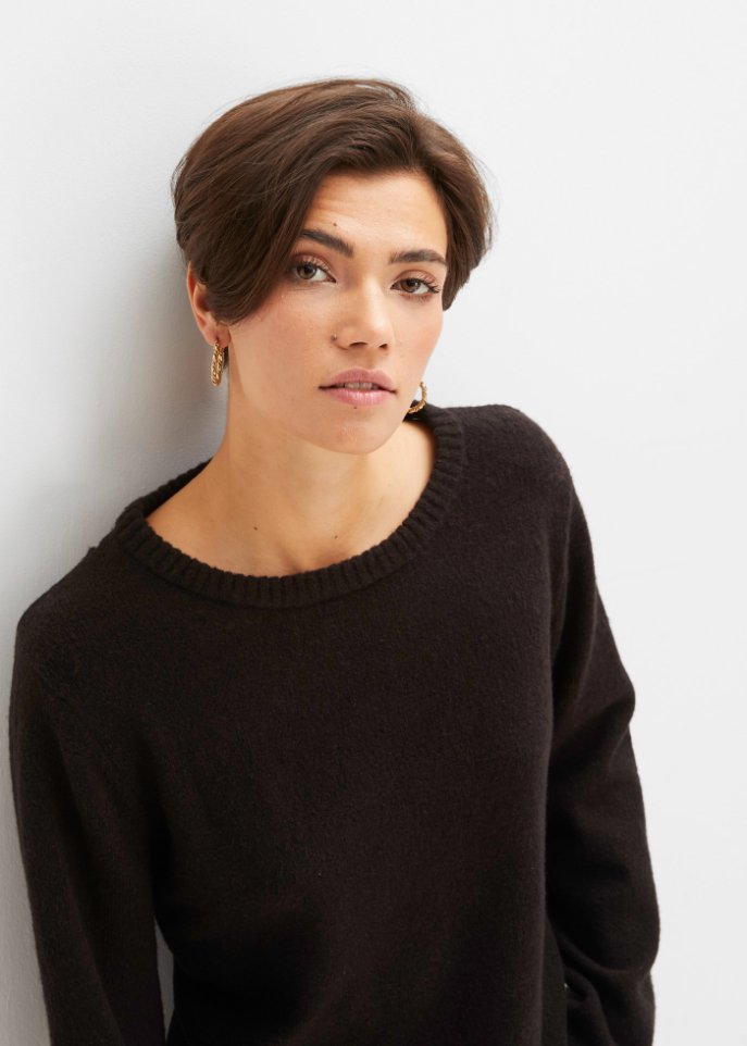 Pullover mit Spitzendetail
