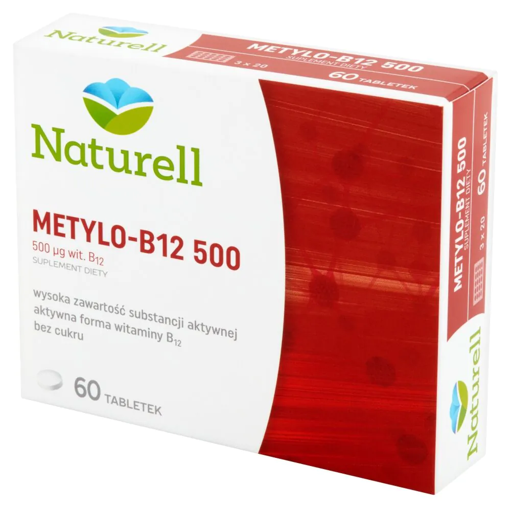 Naturell metil-B12 500 mg tabletės
