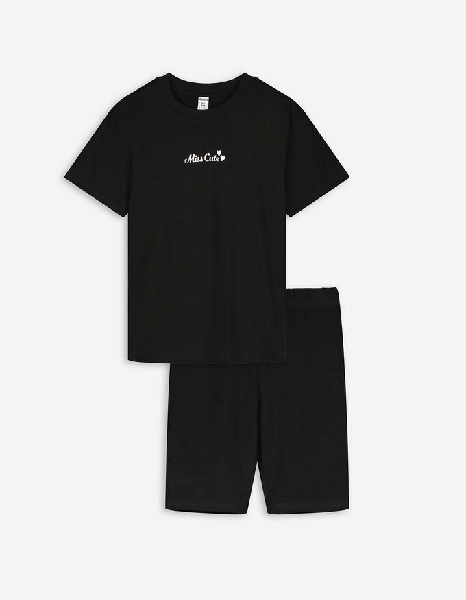 Set aus T-Shirt und Shorts - Messageprint