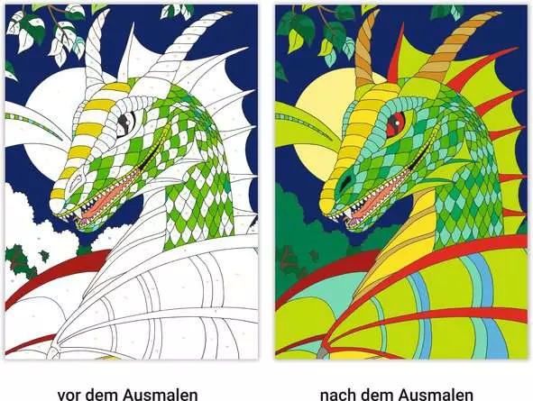 Malen nach Zahlen: Fabelwesen
