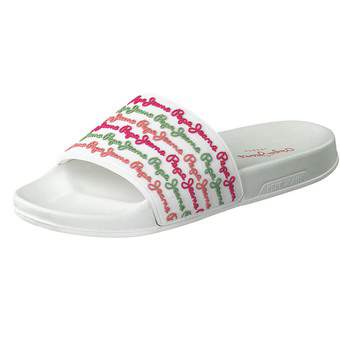 Pepe Jeans Slider Colors Pantolette in weiß
