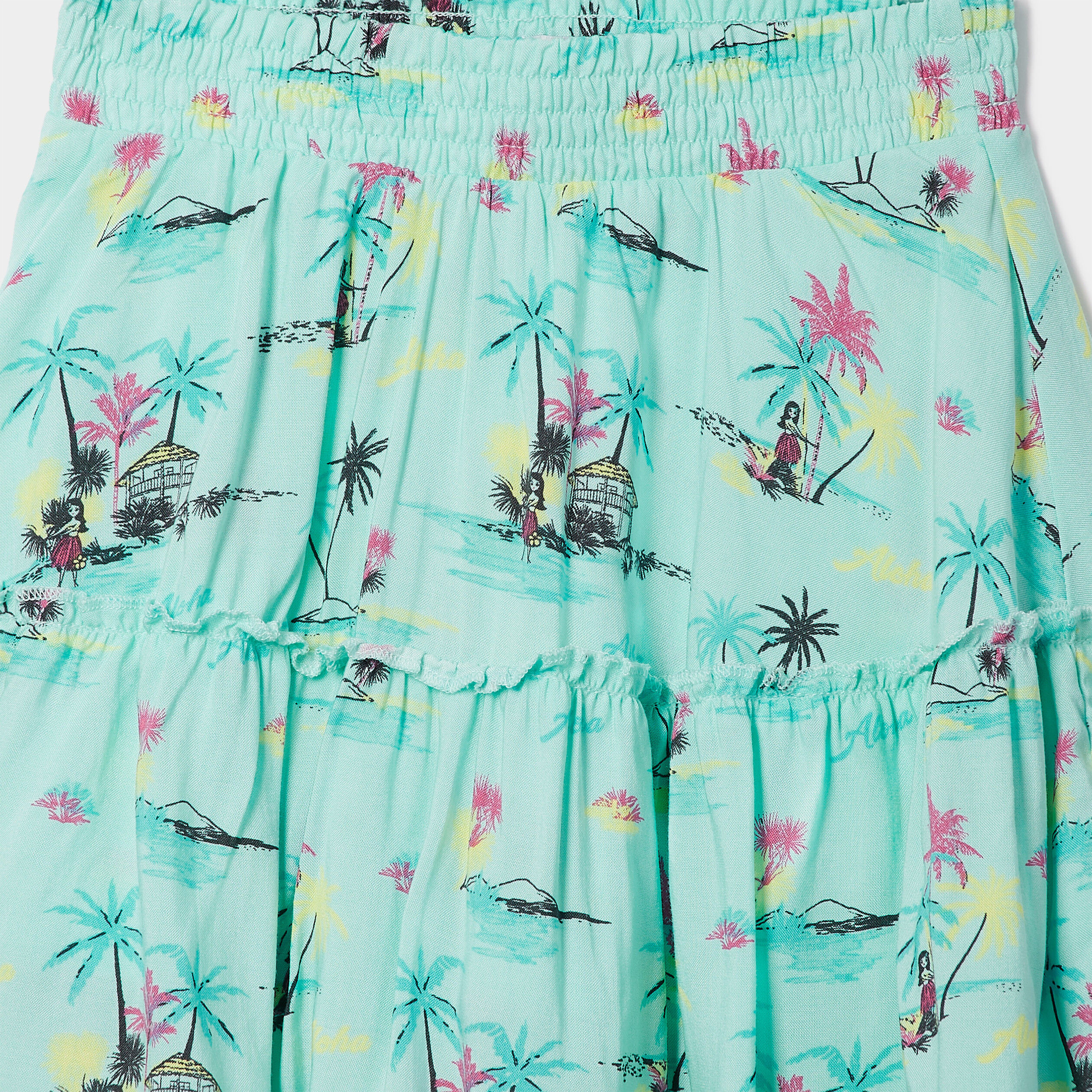 Jupe-short patineuse bleu turquoise fille | La Halle