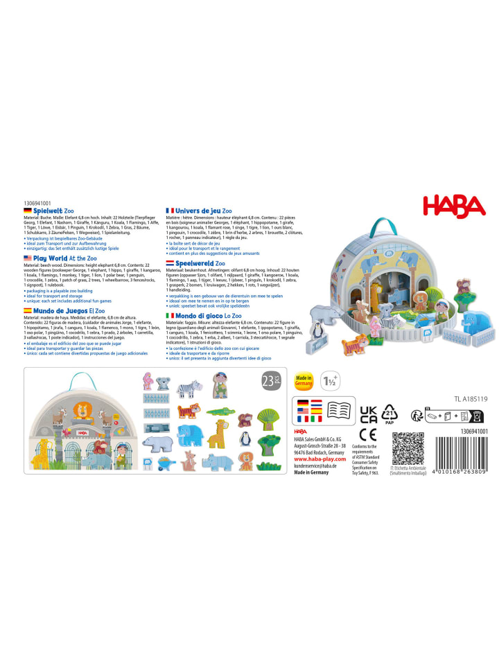 Haba Puppenhaus Spielwelt Zoo in mehrfarbig günstig kaufen onesize