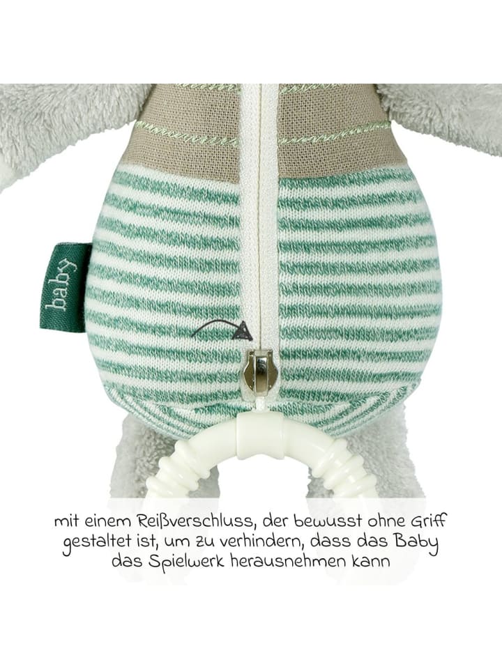 Fehn Spieluhr / Einschlafhilfe 22 cm - Esel in grau,gruen günstig kaufen onesize
